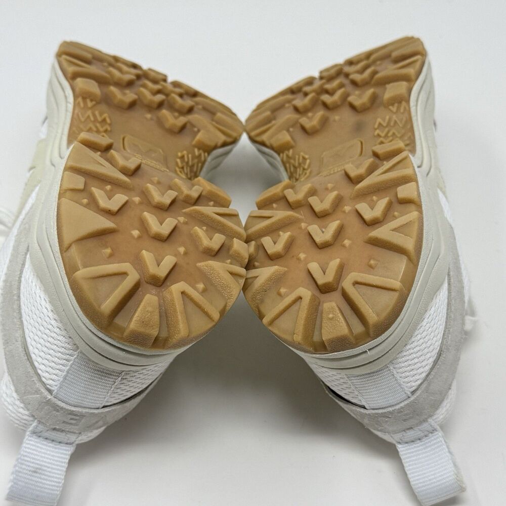 Veja Venturi Alveomesh Shoes Womens 8 White Beige Mesh Suede Comfort Sneakers - Picture 16 of 16